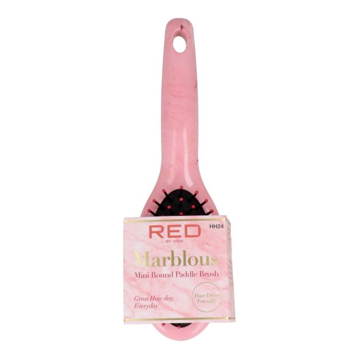 Red Kiss Marblous Mini Round Paddle Brush