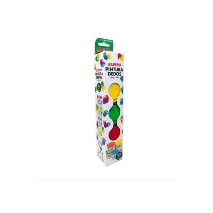 Estuche Pintura Dedos 5 X 40Ml Colores Surtidos Alpino DD020105