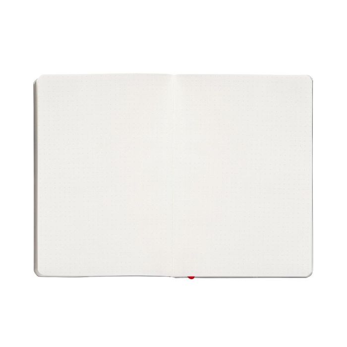 Cuaderno Con Gomilla Antartik Notes Tapa Blanda A5 Hojas Puntos Negro Y Rojo 80 Hojas 80 gr Fsc 1