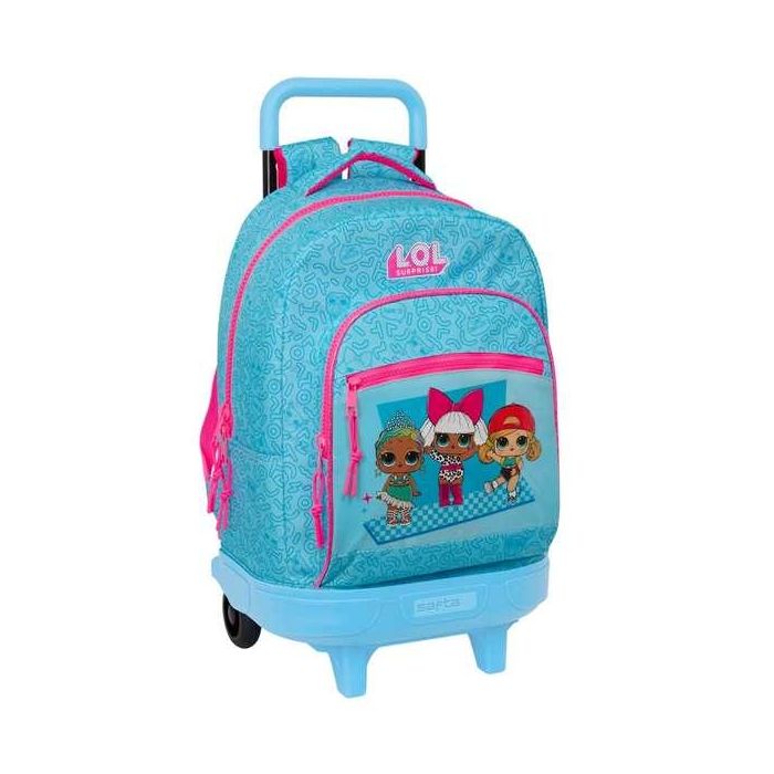 Mochila Escolar con Ruedas LOL Surprise! Divas Azul 33 X 45 X 22 cm