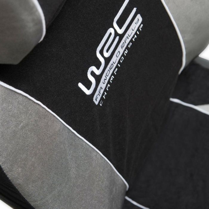 WRC Fundas Asientos Universal Rallye Terciopelo Negro/Malla Plateada - Compatibles Airbag Lateral, 5 Reposacabezas, Asiento Trasero Divisible 4 WRC Fundas Asientos Universal Rallye Terciopelo Negro/Malla Plateada - Compatibles Airbag Lateral, 5 Reposacabezas, Asiento Trasero Divisible 4