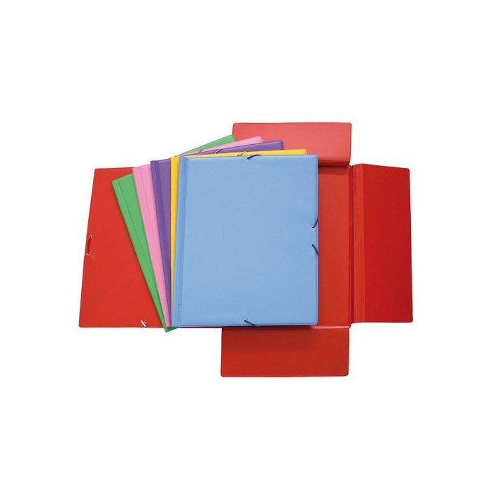 Carpeta De Gomas Y Solapas Grafoplas Pvc Colors Fº (6 Colores Surtidos) 30 unidades
