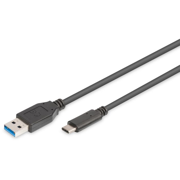 DIGITUS Cable USB 3.0 Tipo C a Tipo A Macho/Macho 1m Negro - USB 3.2 Gen 1 (3.1 Gen 1)