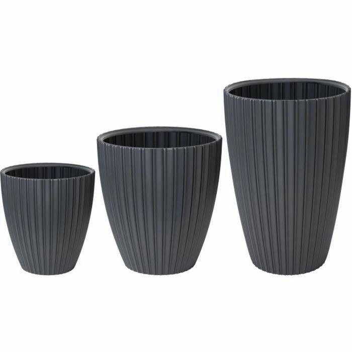 Maceta Garden ID Fancy Antracita 40 x 42 cm 1 Maceta Garden ID Fancy Antracita 40 x 42 cm 1