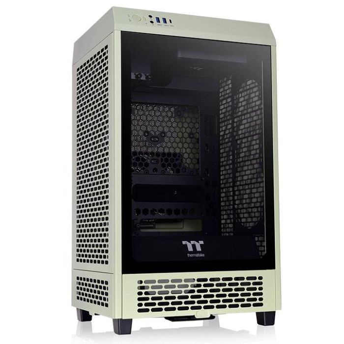 Thermaltake Tower 200 Mini Torre PC Verde con Soporte para Discos Duros 2.5/3.5 pulgadas y Ventiladores 120/140 mm 2