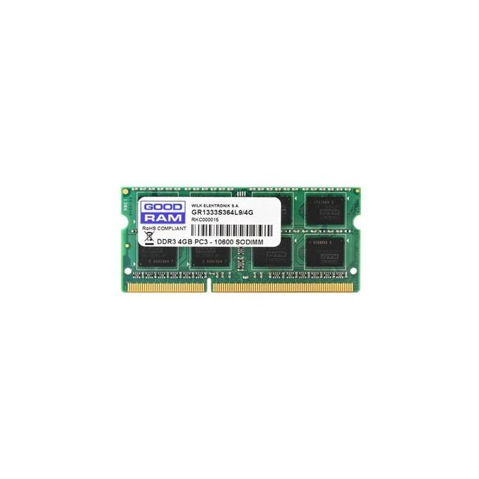 Goodram GR1600S3V64L11S/4G Memoria RAM DDR3 SODIMM 4GB 1600MHz CL11 1.35V para Portátil 0 Goodram GR1600S3V64L11S/4G Memoria RAM DDR3 SODIMM 4GB 1600MHz CL11 1.35V para Portátil 0