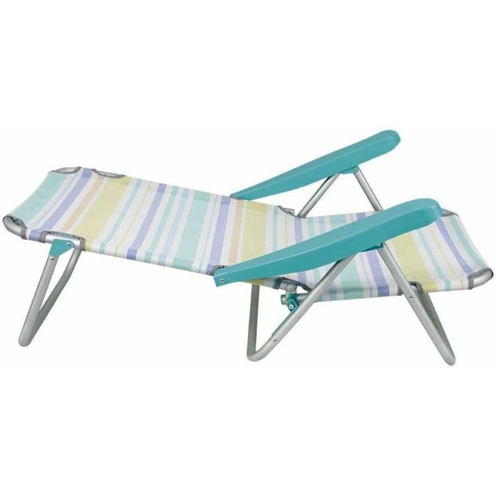 Silla playa aluminio multiposicion rayas 25 cm, 80x65x45cm, 25 cm altura asiento. 4 Silla playa aluminio multiposicion rayas 25 cm, 80x65x45cm, 25 cm altura asiento. 4