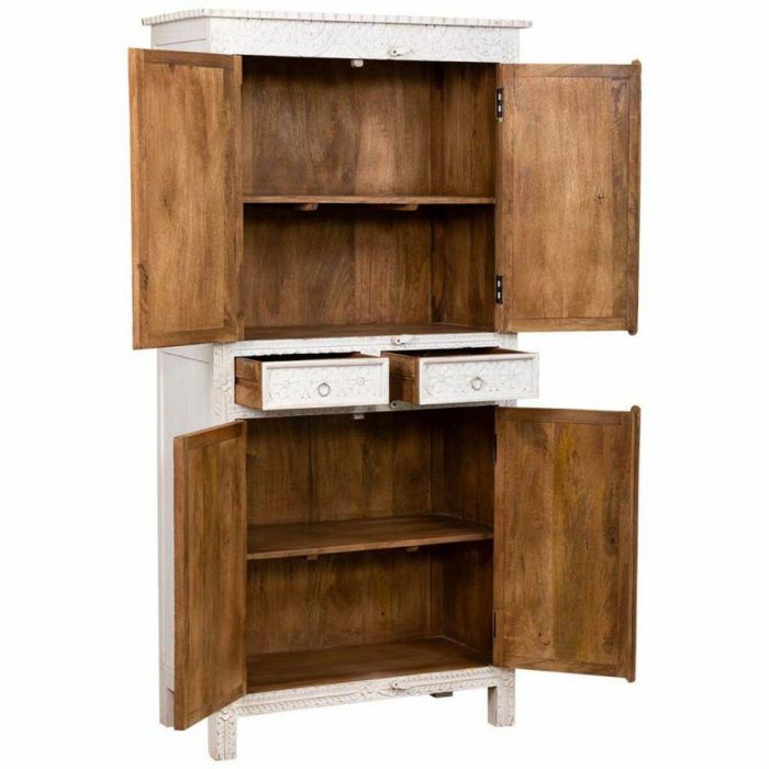 Armario ropero Alexandra House Living Blanco Madera de mango 93 x 192 x 45 cm 7