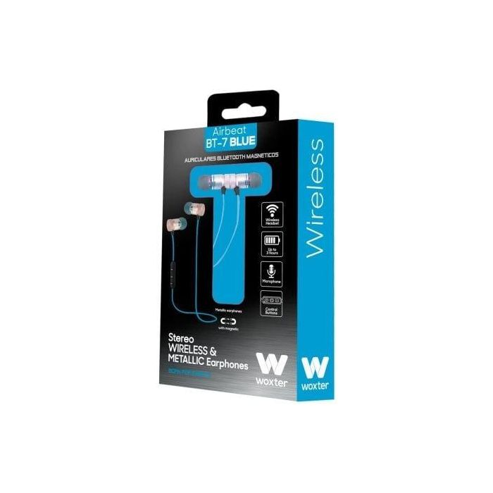 Auriculares Inalámbricos Intrauditivos Woxter Airbeat BT-7/ con Micrófono/ Bluetooth/ Azules 3 Auriculares Inalámbricos Intrauditivos Woxter Airbeat BT-7/ con Micrófono/ Bluetooth/ Azules 3