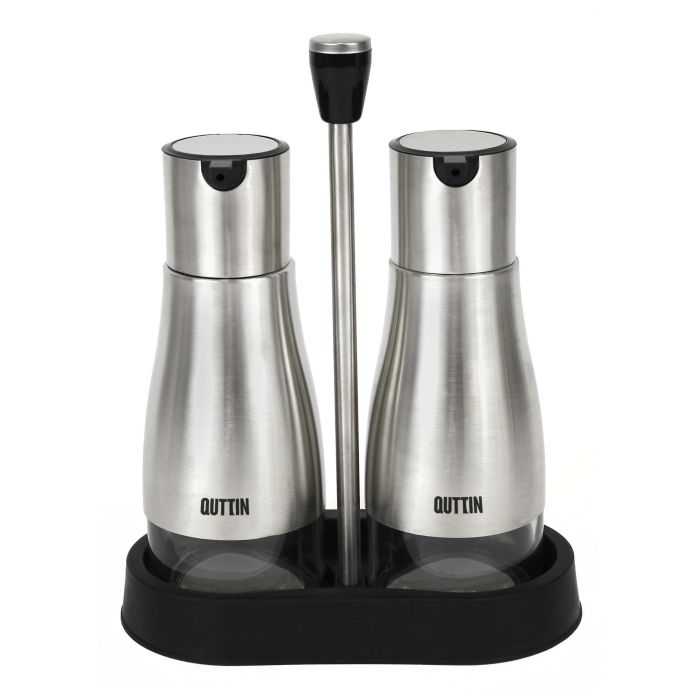 Quttin Set 2 Aceiteras Inoxidables con Soporte - 9.5 x 23 x 17.8 cm (12 Unidades) 8