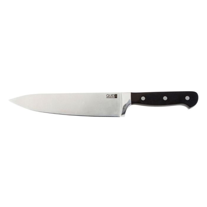 Quid Professional Cuchillo Chef Acero Inoxidable Inox Chef Black 20 cm Negro Set de 6 Unidades, Mango Ergonómico Extra Resistente 0 Quid Professional Cuchillo Chef Acero Inoxidable Inox Chef Black 20 cm Negro Set de 6 Unidades, Mango Ergonómico Extra Resistente 0