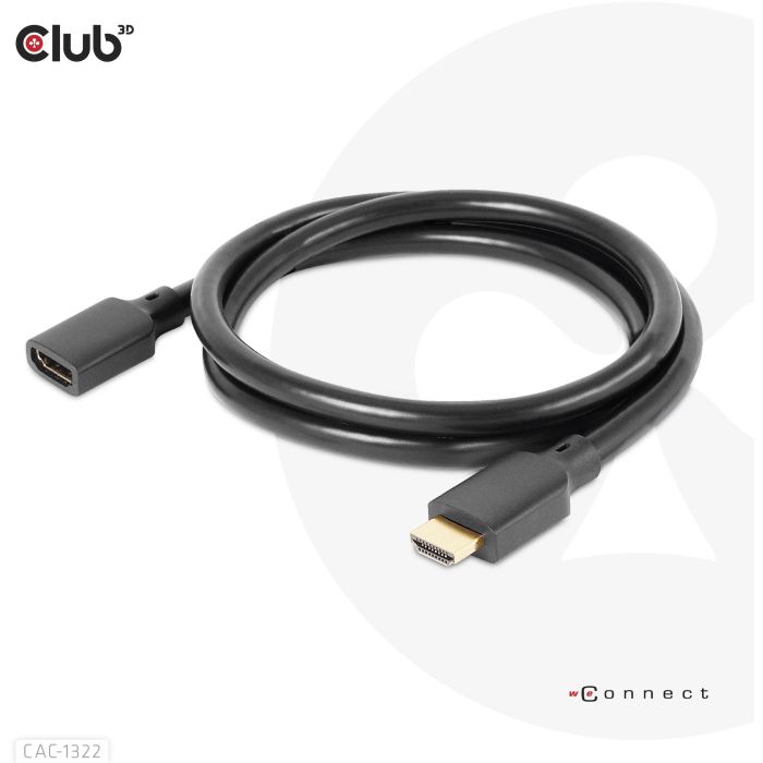 Club3D Cable HDMI 2.1 UHD Extensión 1 Metro Macho/Hembra St/Bu retail 5