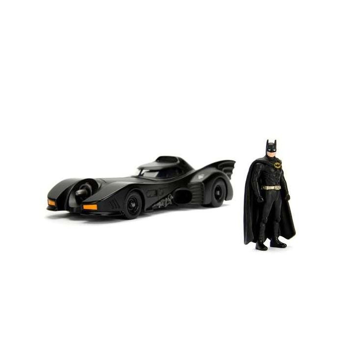 Coche metal batmóvil 1989, incluye figura batman de metal 7 cm escala 1:24 30x15x11 cm 6