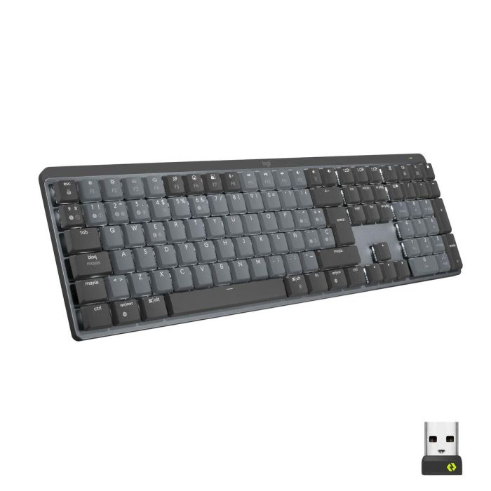 Teclado Inalámbrico Logitech 920-010757 Negro Inglés EEUU Gris QWERTY