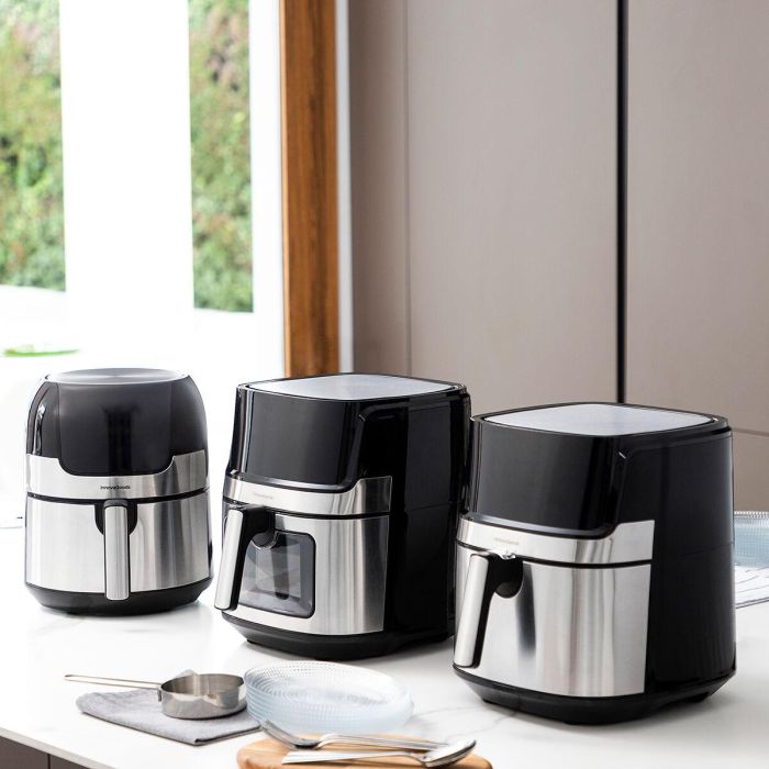 Freidora de Aire InnovaGoods Fryinn 3500 Negro 1400 W 3,5 L Acero Inoxidable 5 Freidora de Aire InnovaGoods Fryinn 3500 Negro 1400 W 3,5 L Acero Inoxidable 5