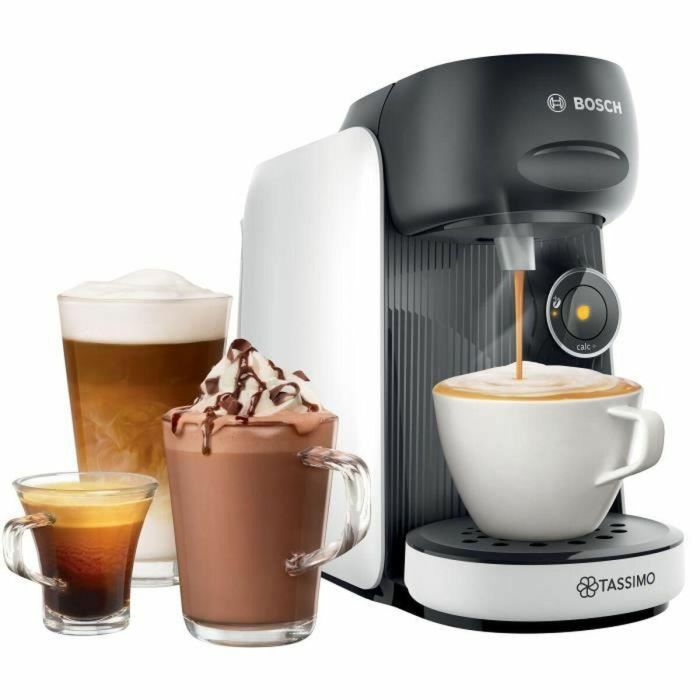 Cafetera Multibebidas BOSCH - TAS16B4 - TASSIMO T16 Finesse - 40 Bebidas - Depósito de agua extraíble 0,7L - Blanco