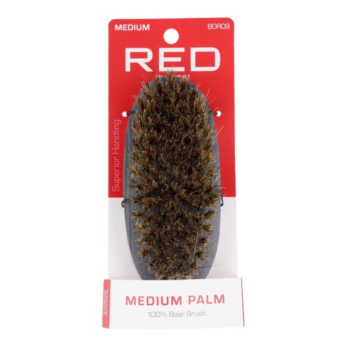 Red Kiss Professional 100% Boar Medium Palm Brush