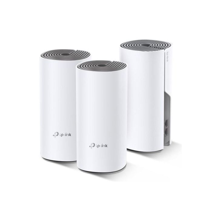 TP-LINK Deco E4 (3-pack) Doble banda (2,4 GHz / 5 GHz) Wi-Fi 5 (802.11ac) Blanco, Gris 2 Interno