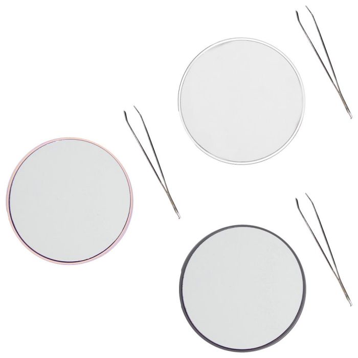 Cosmetic Club Espejo X15 Con Pinzas Depilación 15 Aumentos 2