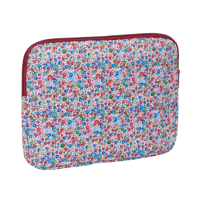 Funda para Portátil Nait Nait Flores coimbra burdeos Burdeos 34 x 25 x 2 cm 1