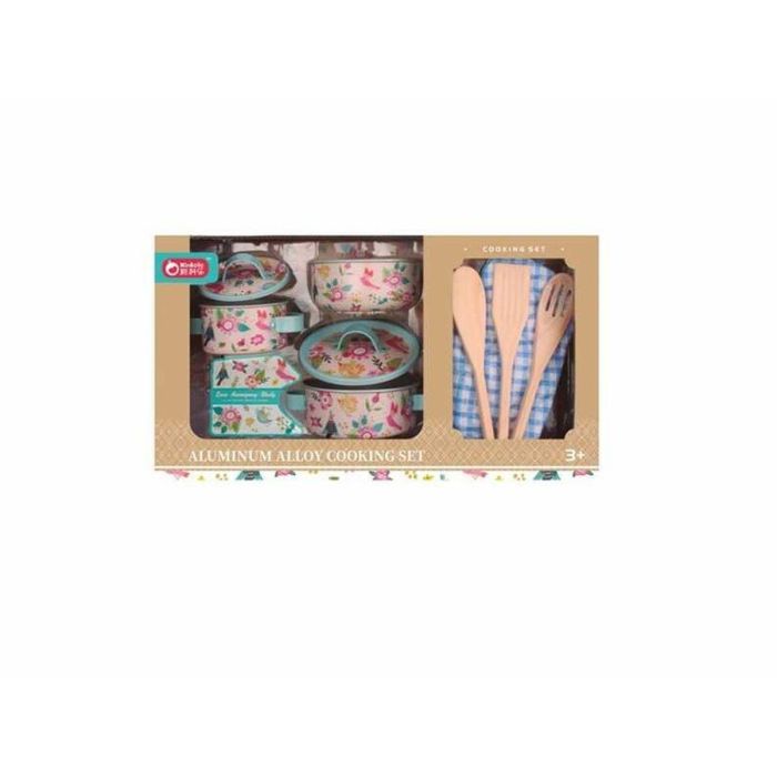 Menaje cocina metal flores con accesorios 21x12x39cm Menaje cocina metal flores con accesorios 21x12x39cm
