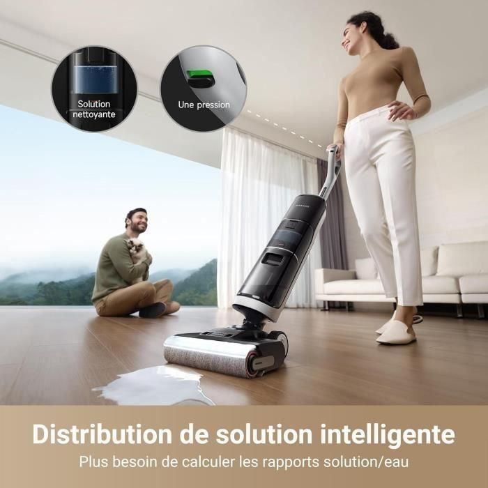Dreame DRE6976233677347 Aspiradora en seco y húmedo H14 Pro con Diseño 180°, Limpieza cepillo 60°C, Secado 5 min y 18 kPa 2 Dreame DRE6976233677347 Aspiradora en seco y húmedo H14 Pro con Diseño 180°, Limpieza cepillo 60°C, Secado 5 min y 18 kPa 2