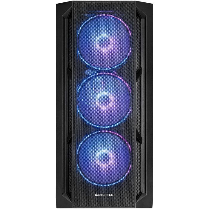Chieftec GA-01B-L-OP APEX LUMO Midi Tower PC Gaming Negro con Panel Vidrio Templado e Iluminación RGB (ATX, EATX, ITX) 10