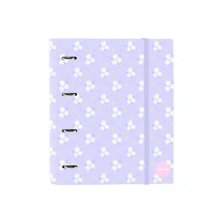 Safta Carpeta con recambio DIN A4, cuadro 5 mm, con goma y separadores, colección Bouquet 0 Safta Carpeta con recambio DIN A4, cuadro 5 mm, con goma y separadores, colección Bouquet 0