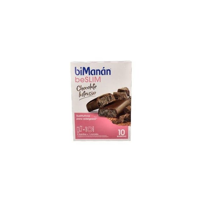 Bimanan Barritas Sustitutivas Choco Intenso 10 Unidades - Cuidado de la Figura
