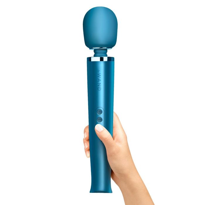 Varita Masajeadora Recargable Le Wand Pacific Blue Azul 1 Varita Masajeadora Recargable Le Wand Pacific Blue Azul 1