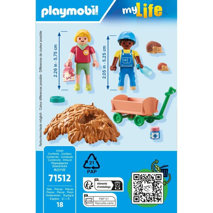 Playmobil Cuidados De La Familia De Erizos 71512 para Niños +4 Años 4