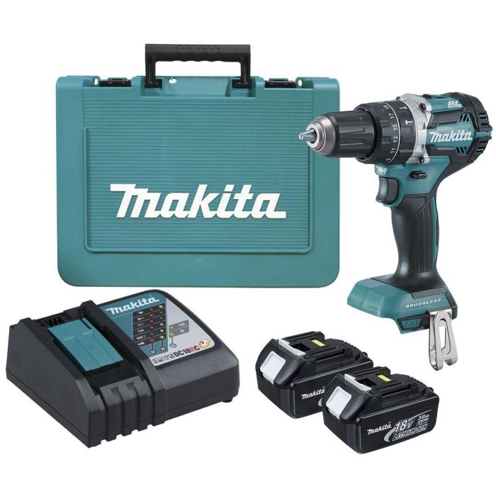 Makita Taladro Atornillador de Percusión a Batería DHP484RTE 2x5.0Ah/18V