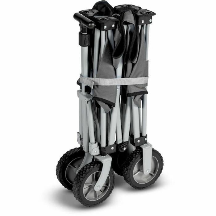 Kampa Trucker Trolley Carro Plegable de 4 Ruedas Gris - Carga 100kg y Ruedas Todo Terreno para Camping, Playa y Hogar 3