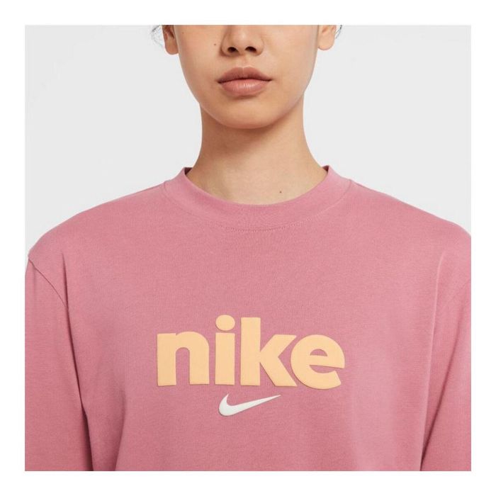 Camiseta de Manga Larga de Mujer Nike Crew Rosa XS 2