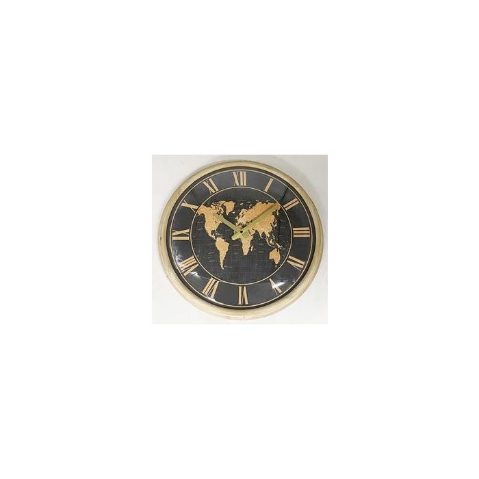 Reloj Pared Loft DKD Home Decor Marron Plateado 6.5 x 46 x 46 cm (2 Unidades)