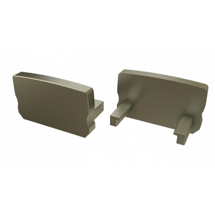 Tapón Final Perfil Tipo D Alto Plástico Blanco 4