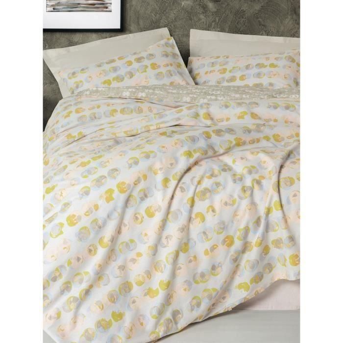 Juego de cama - 1 funda nórdica 220x240 cm + 2 fundas de almohada 60x60 cm - 100% algodón - Beige 3 Juego de cama - 1 funda nórdica 220x240 cm + 2 fundas de almohada 60x60 cm - 100% algodón - Beige 3