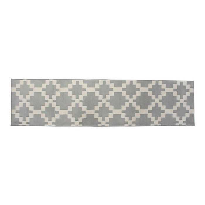 Alfombra Oriental DKD Home Decor Gris Claro Crema 240 x 1 x 60 cm