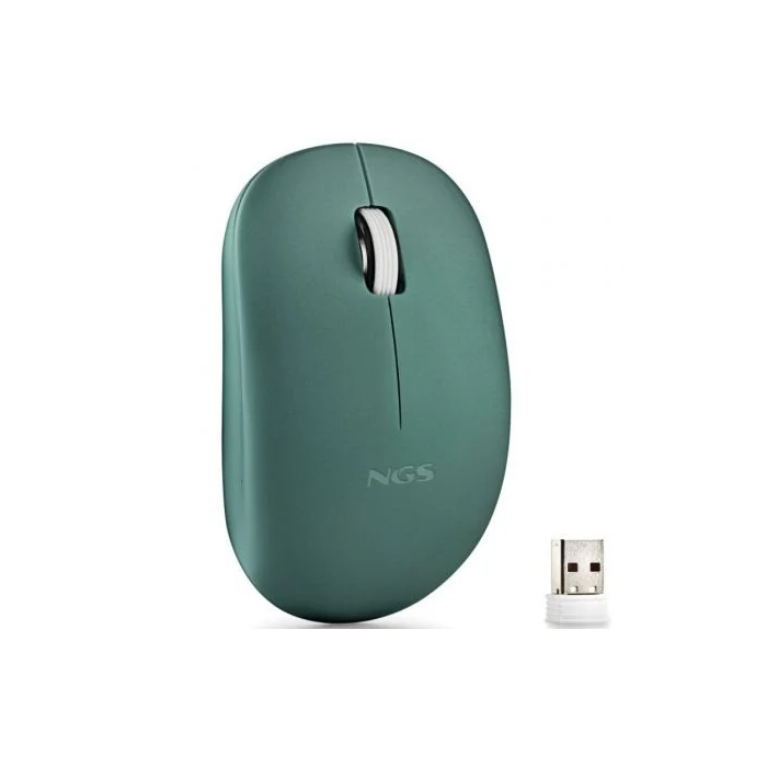 NGS FOGPROGREEN Ratón Inalámbrico 1000 DPI Óptico USB Verde