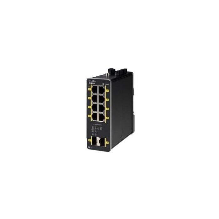 Cisco IE-1000-8P2S-LM Switch Gestionado L2 PoE con 8 Puertos Gigabit Ethernet y 2 Ranuras SFP