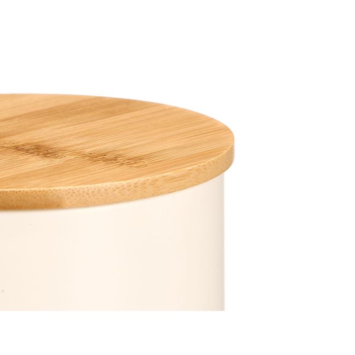 Tarro Alto Tapa Bambu Espagueti Crema Kinvara 11x31x11cm (Set de 12) 2 Tarro Alto Tapa Bambu Espagueti Crema Kinvara 11x31x11cm (Set de 12) 2