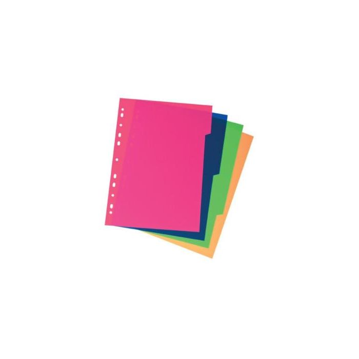 Carchivo Separadores 6 Posiciones A4 PP Opaco Extra Rígido Multicolor - Galga Extra Gruesa 3 Carchivo Separadores 6 Posiciones A4 PP Opaco Extra Rígido Multicolor - Galga Extra Gruesa 3