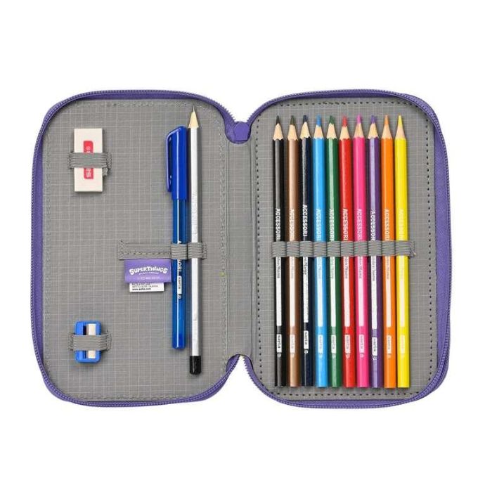 Plumier Doble SuperThings Guardians of Kazoom Amarillo Morado (28 piezas) 8 Plumier Doble SuperThings Guardians of Kazoom Amarillo Morado (28 piezas) 8