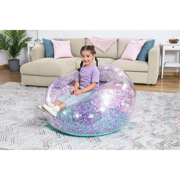 Bestway Sillon Hinchable Gigante Purpurina 114x112x66 cm +6 Años Interior y Jardin 75115 4 Bestway Sillon Hinchable Gigante Purpurina 114x112x66 cm +6 Años Interior y Jardin 75115 4
