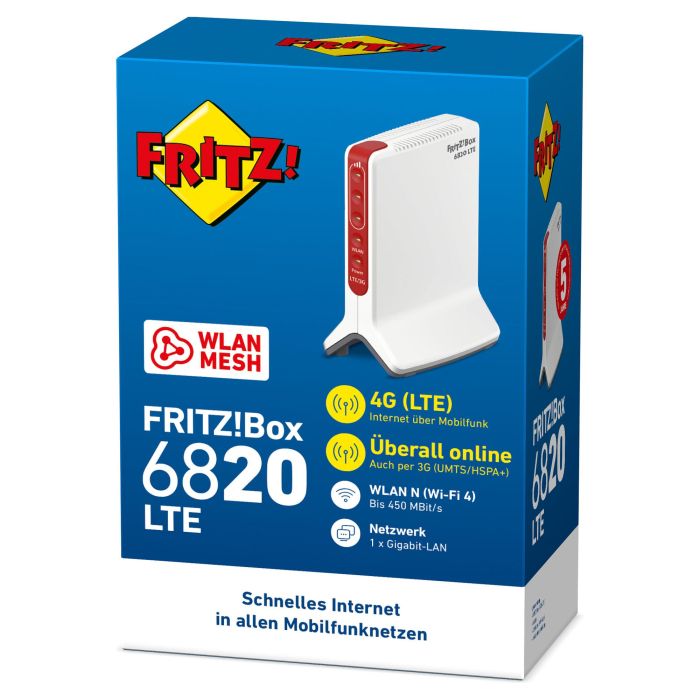 AVM FRITZ!Box 6820 LTE Router Inalámbrico WWAN 802.11b/g/n de Escritorio 2