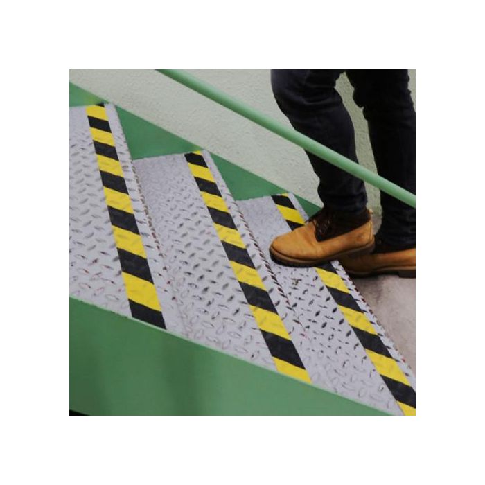 Tarifold 197604 Rollo Cinta de Seguridad Adhesiva Antideslizante 50mm x 18.3 Metros Negro/Amarillo 2