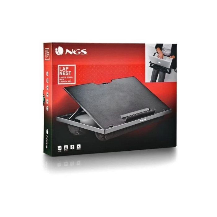 NGS Lapnest Soporte Portátil Multifuncional para Portátiles hasta 15.6" Ajustable y Ergonómico 4