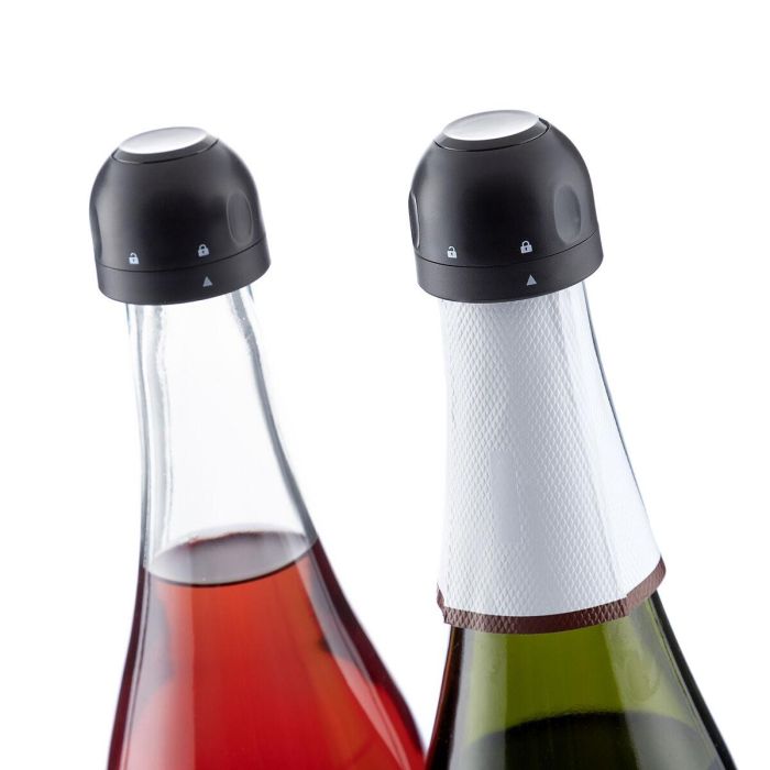 Set de Tapones para Champán Fizzave InnovaGoods Pack de 2 uds 4 Set de Tapones para Champán Fizzave InnovaGoods Pack de 2 uds 4