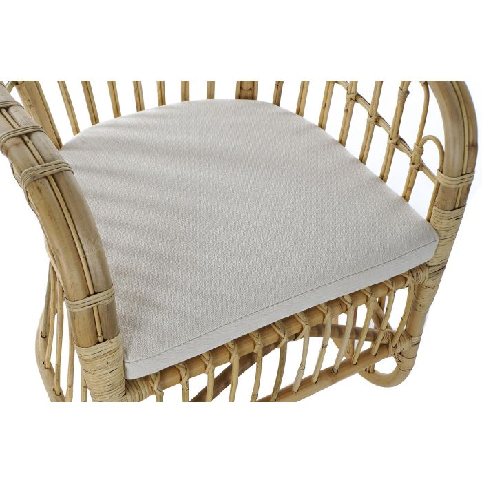 DKD Home Decor Sillón Balinés Ratán Marrón Claro 72 x 83 x 62 cm Hecho a Mano 1