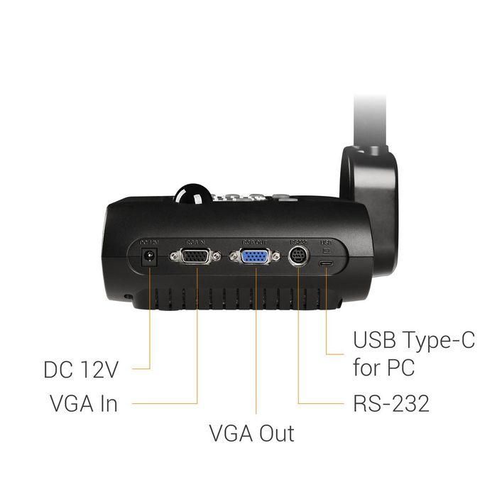 AVer F50+ cámara de documentos Negro 25,4 / 3,2 mm (1 / 3.2") CMOS USB 2.0 8 AVer F50+ cámara de documentos Negro 25,4 / 3,2 mm (1 / 3.2") CMOS USB 2.0 8
